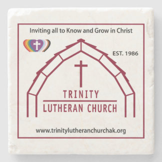 Trinity Church Logo Stone Coaster