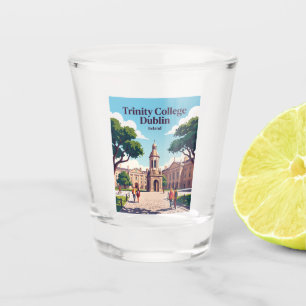 Trinity College Dublin Ireland Shot Glass