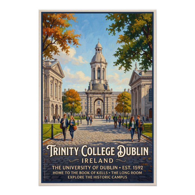 Trinity College Dublin  Poster (Front)
