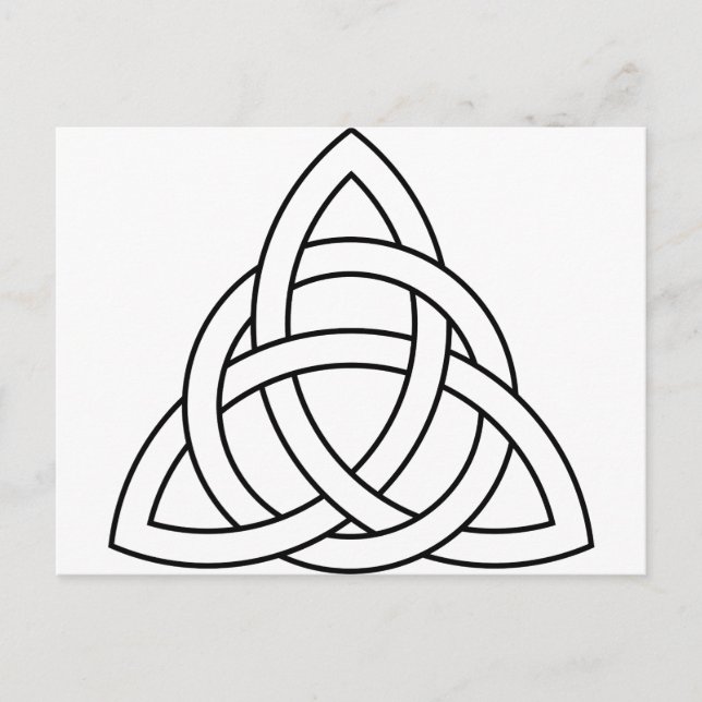 trinity knot celtic saxon viking norse nordic postcard (Front)