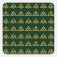 Trinity Knot Green Stickers