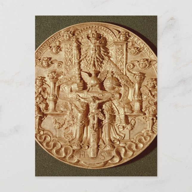 Trinity medal, recast version of original postcard (Front)