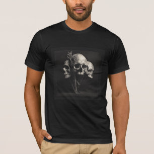 Trinity of Ash & Bones – Gothic Fine Art T-Shirt