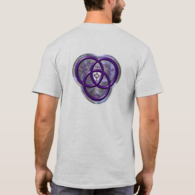 Trinity Rings  T-Shirt (Back)