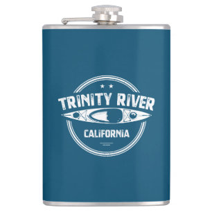 Trinity River California Kayaking Hip Flask