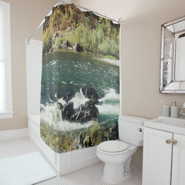 Trinity river in Hoopa, California...... Shower Curtain (In Situ)
