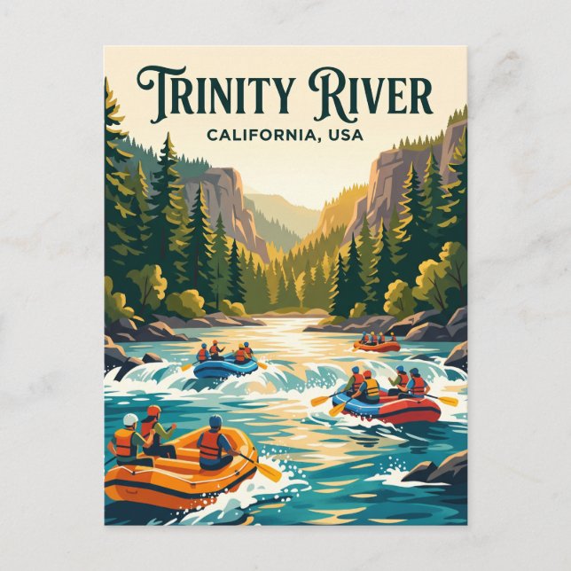 Trinity River USA Postcard (Front)