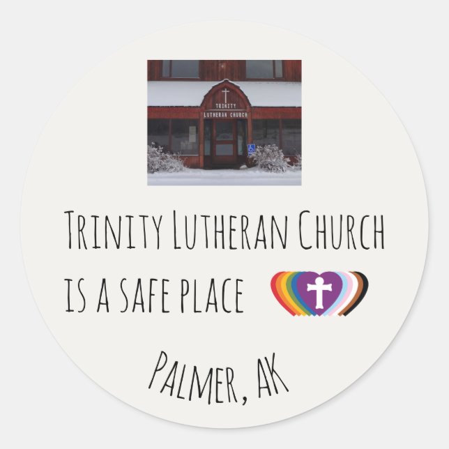 Trinity Safe Place Sticker Set  (Front)