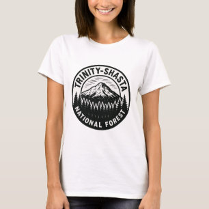 Trinity-Shasta National Forest - Emblem Badge T-Shirt