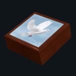 Trinket Box Dove<br><div class="desc">Trinket box shown in golden oak wood with a dove print.
Large size shown.
Customise this item or buy as is.
Stock Image
freepik.com</div>