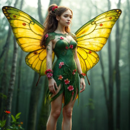 Trio Fairy Decoupage wrapping Paper