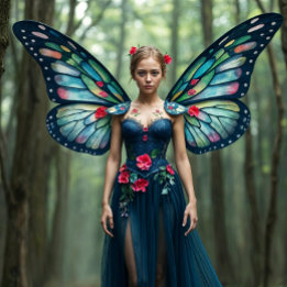 Trio Fairy Decoupage wrapping Paper