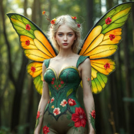 Trio Fairy Decoupage wrapping Paper