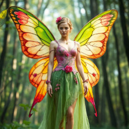 Trio Fairy Decoupage wrapping Paper