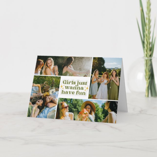 Trio Friendship Moments Photo Card (Front)