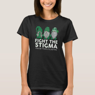 Trio Gnome Fight The Stigma Mental Health Matters T-Shirt