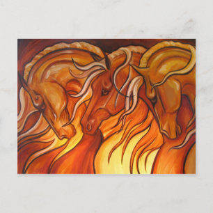 Trio Gold Postcard