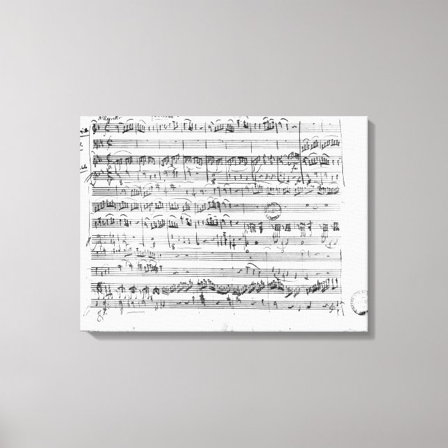Trio, in E flat major 'Kegelstatt' Canvas Print (Front)