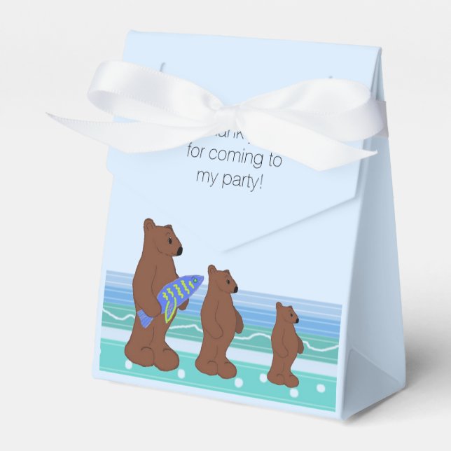 Trio of Bears Thank You Favour Box (Front Side)