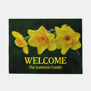 Trio of Daffodils Door Mat