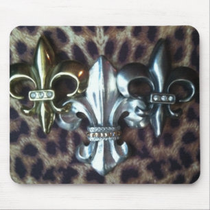 Trio of Fleur de lis Mouse Pad