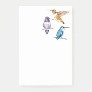Trio of Hummingbirds Post-it Notes