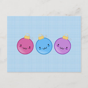 Trio of Ornaments Postcard
