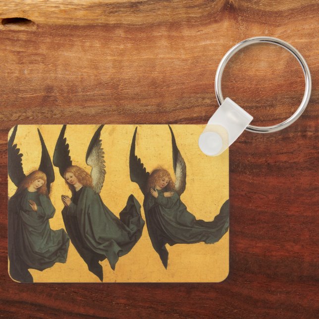 Trio of Renaissance Angels by Master of Housebook Key Ring (Front)