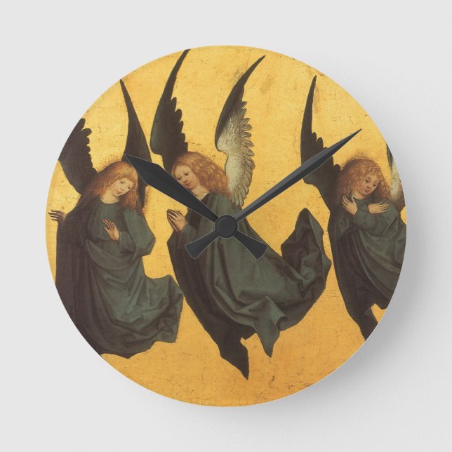 Trio of Renaissance Angels by Master of Housebook Round Clock (Front)