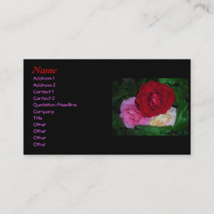 Trio of Roses Business Cards
