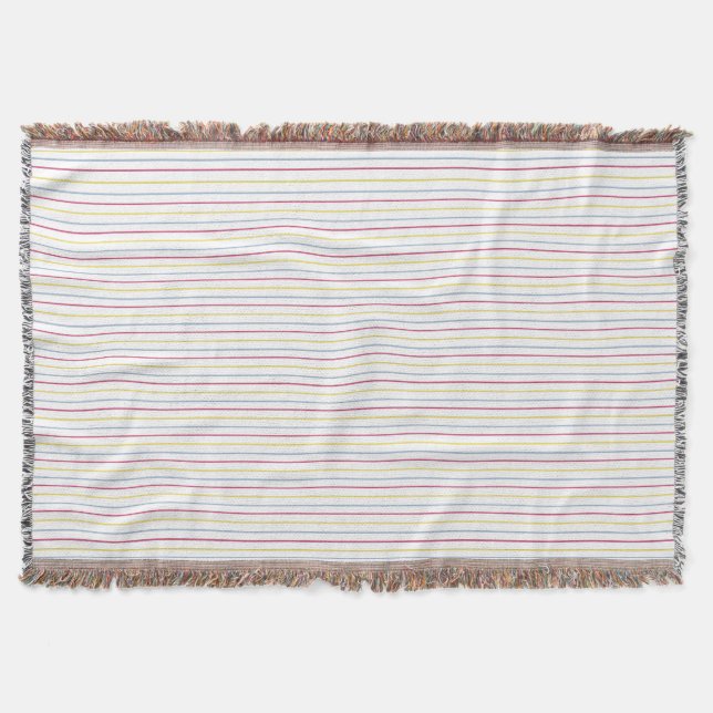 Trio of Stripes Throw Blanket (Front)