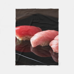 Trio of Tuna – Minimalist Sushi Fleece Blanket
