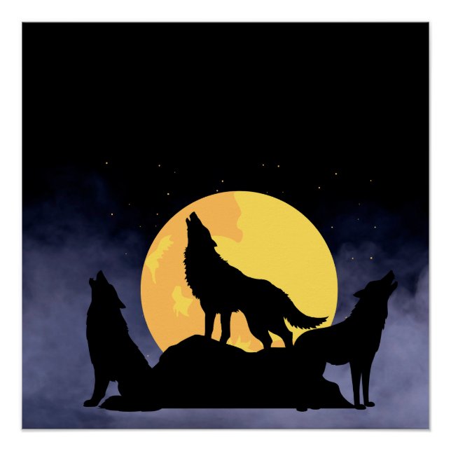 trio of wolves poster (Front)