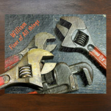 Trio of Wrenches Fixer of All Things Personalised