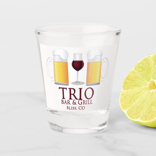Trio Shot Glass (Front)