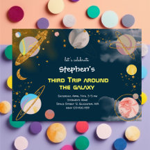 Trip around the galaxy space birthday