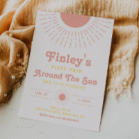 Trip Around The Sun Invitation | Boho Birthday