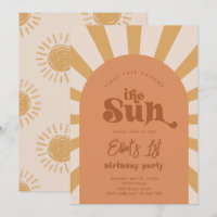 Trip Around The Sun Invitation | Girl Sun Invite