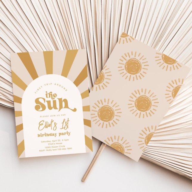 Trip Around The Sun Invitation | Girl Sun Invite (Creator Uploaded)