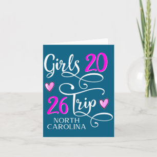 Trip North Carolina Vacation Group Card