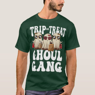Trip or Treat Ghoul Gang Women Ghost Girls Trip Ha T-Shirt