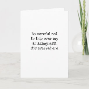 Trip Over Amazingness Funny Coworker Birthday Card