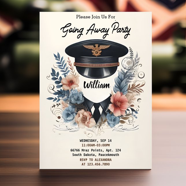 Trip Travel Farewell Military Going Away Party Invitation (Creator Uploaded)