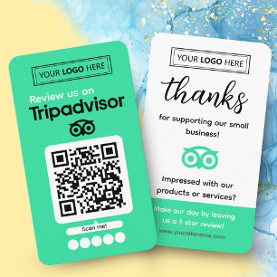 Tripadvisor Review Request Business Card