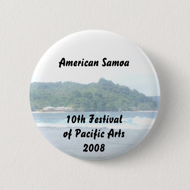 triparoundtown 130, American Samoa... - Customised 6 Cm Round Badge (Front)