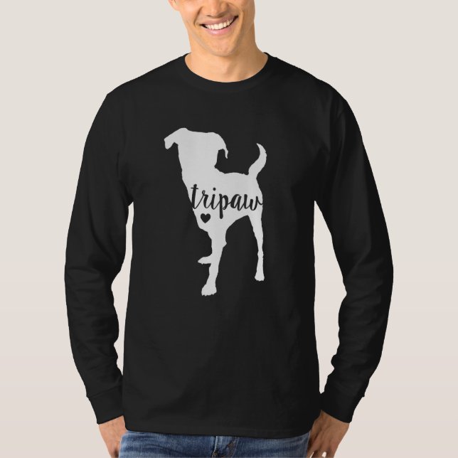 Tripaw Dog, Three Legged Dog, Tripaw Mum, Tripod D T-Shirt (Front)