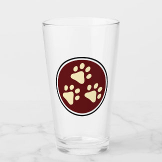 Tripawds 3-paw Logo Glass