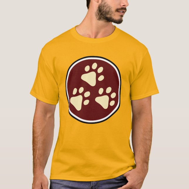 Tripawds 3-Paw Superhero T (Men's Light) T-Shirt (Front)