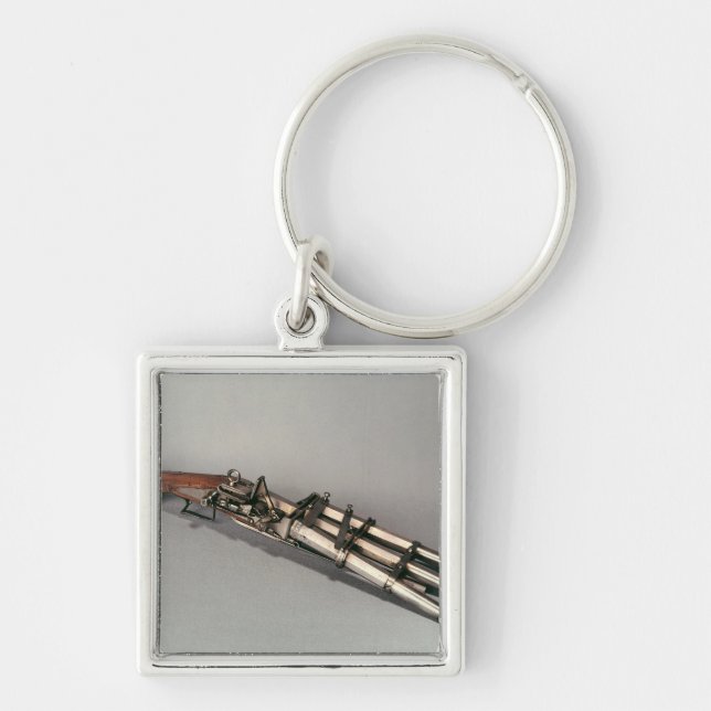 Triple-barrelled pistol key ring (Front)