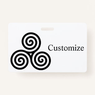 Triple Black Spirals Thunder_Cove ID Badge